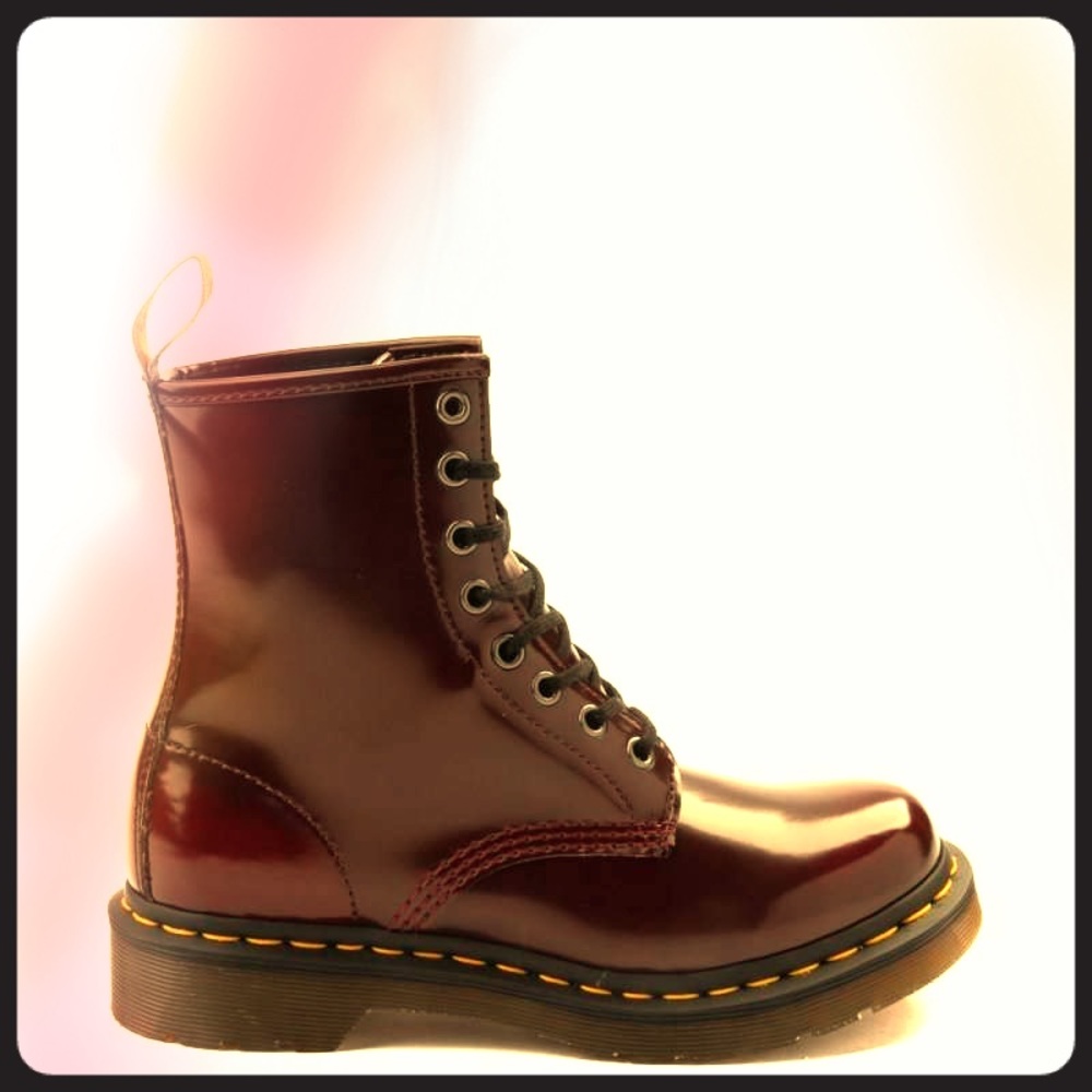 Vegan leather cherry glazed